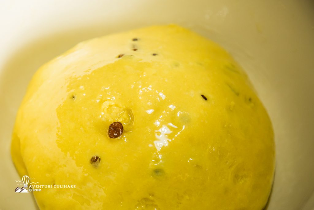 Aluat pentru cozonac pus la dospit