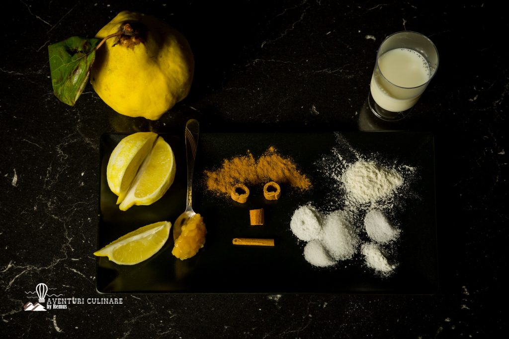 Ingrediente gogoși cu gutui