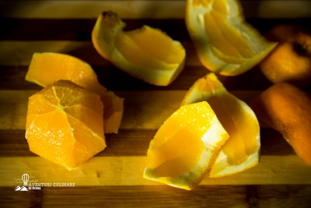 Portocală curățată