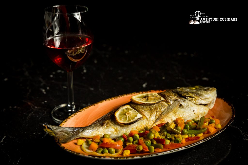 Dorada cu legume sotate